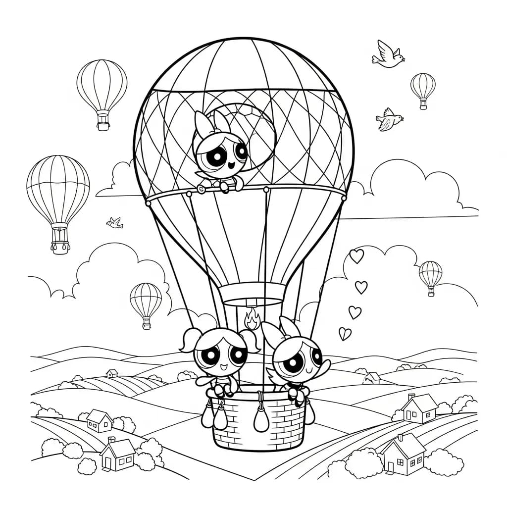 Desenhos para Colorir das Meninas Superpoderosas – Cenas Divertidas para Imprimir