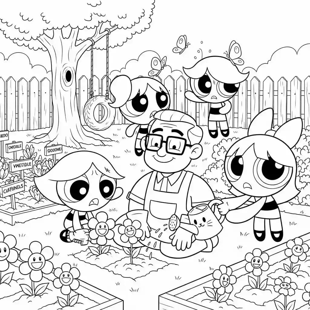 Desenhos para Colorir das Meninas Superpoderosas – Cenas Divertidas para Imprimir