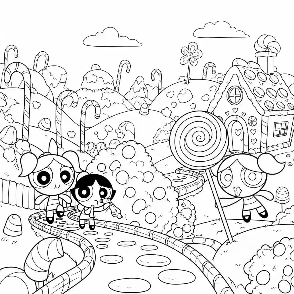 Desenhos para Colorir das Meninas Superpoderosas – Cenas Divertidas para Imprimir