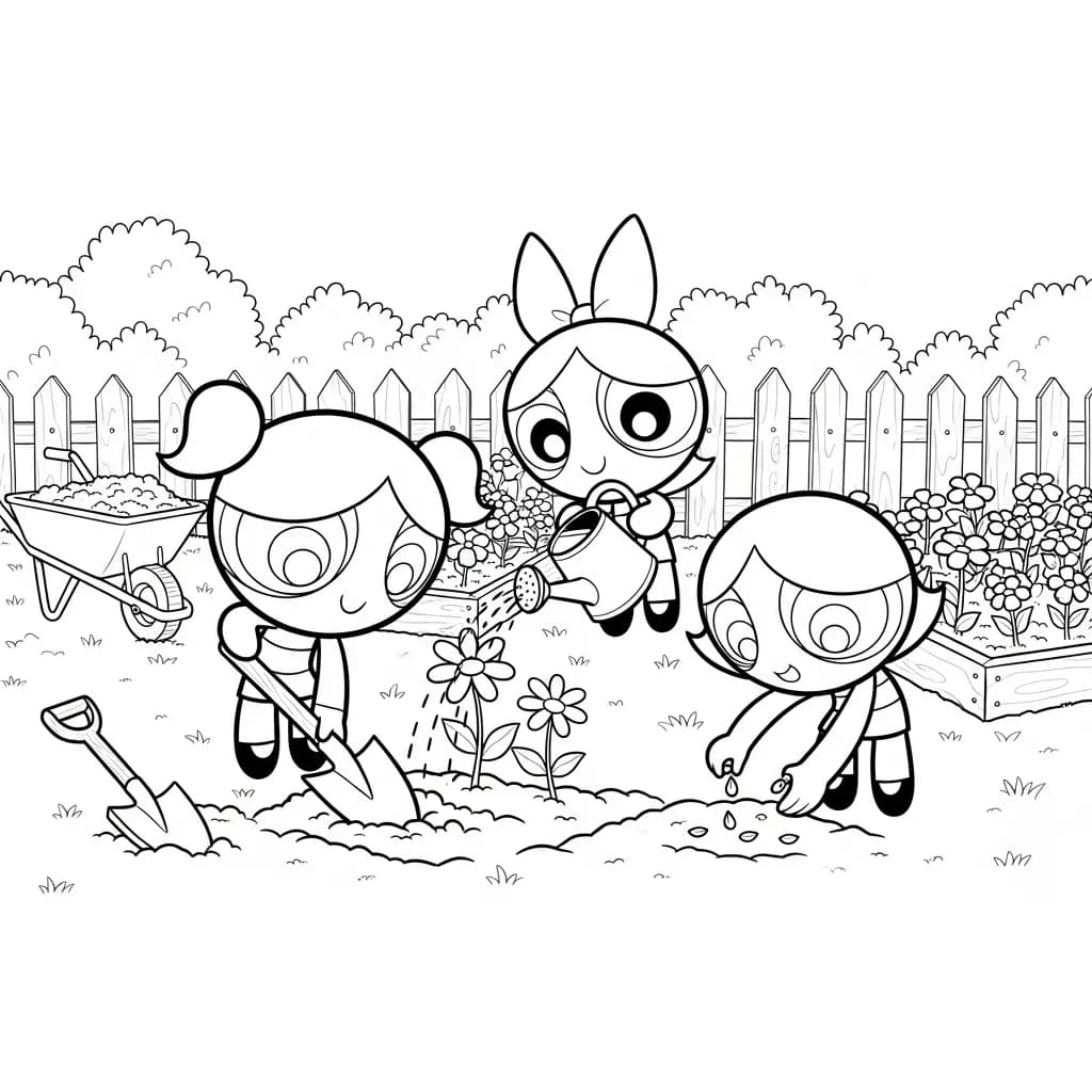 Desenhos para Colorir das Meninas Superpoderosas – Cenas Divertidas para Imprimir