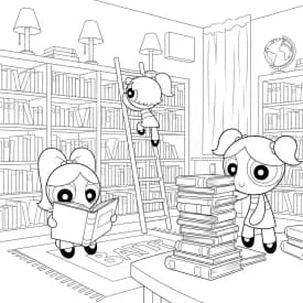 Desenhos para Colorir das Meninas Superpoderosas – Cenas Divertidas para Imprimir