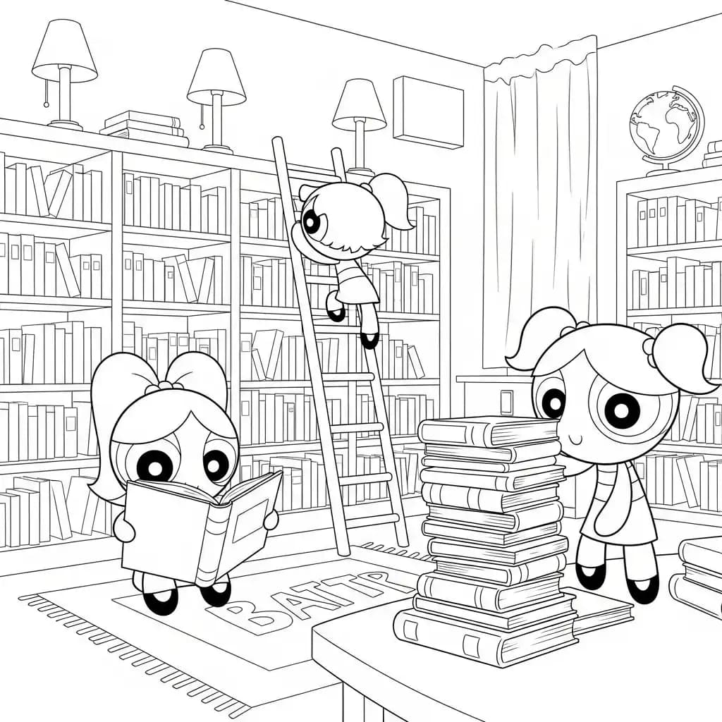 Desenhos para Colorir das Meninas Superpoderosas – Cenas Divertidas para Imprimir