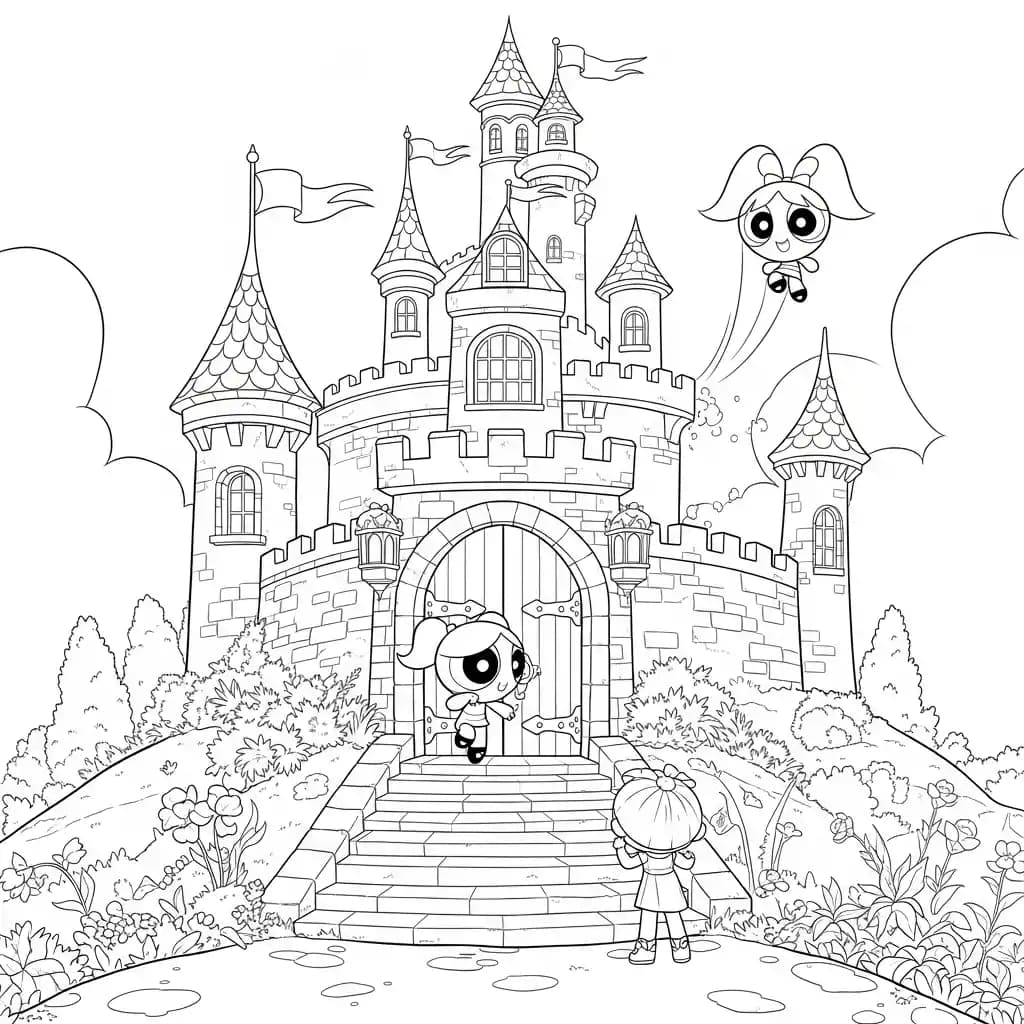 Desenhos para Colorir das Meninas Superpoderosas – Cenas Divertidas para Imprimir