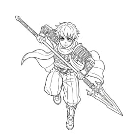 Desenho do personagem Kpop Demon Hunters para colorir