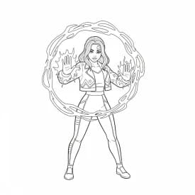 Desenho do personagem Kpop Demon Hunters para colorir