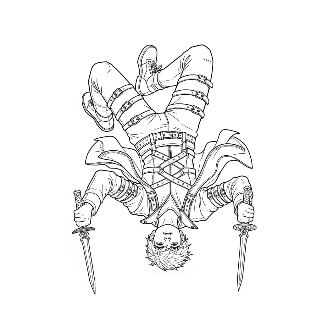 Desenho do personagem Kpop Demon Hunters para colorir