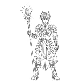 Desenho do personagem Kpop Demon Hunters para colorir