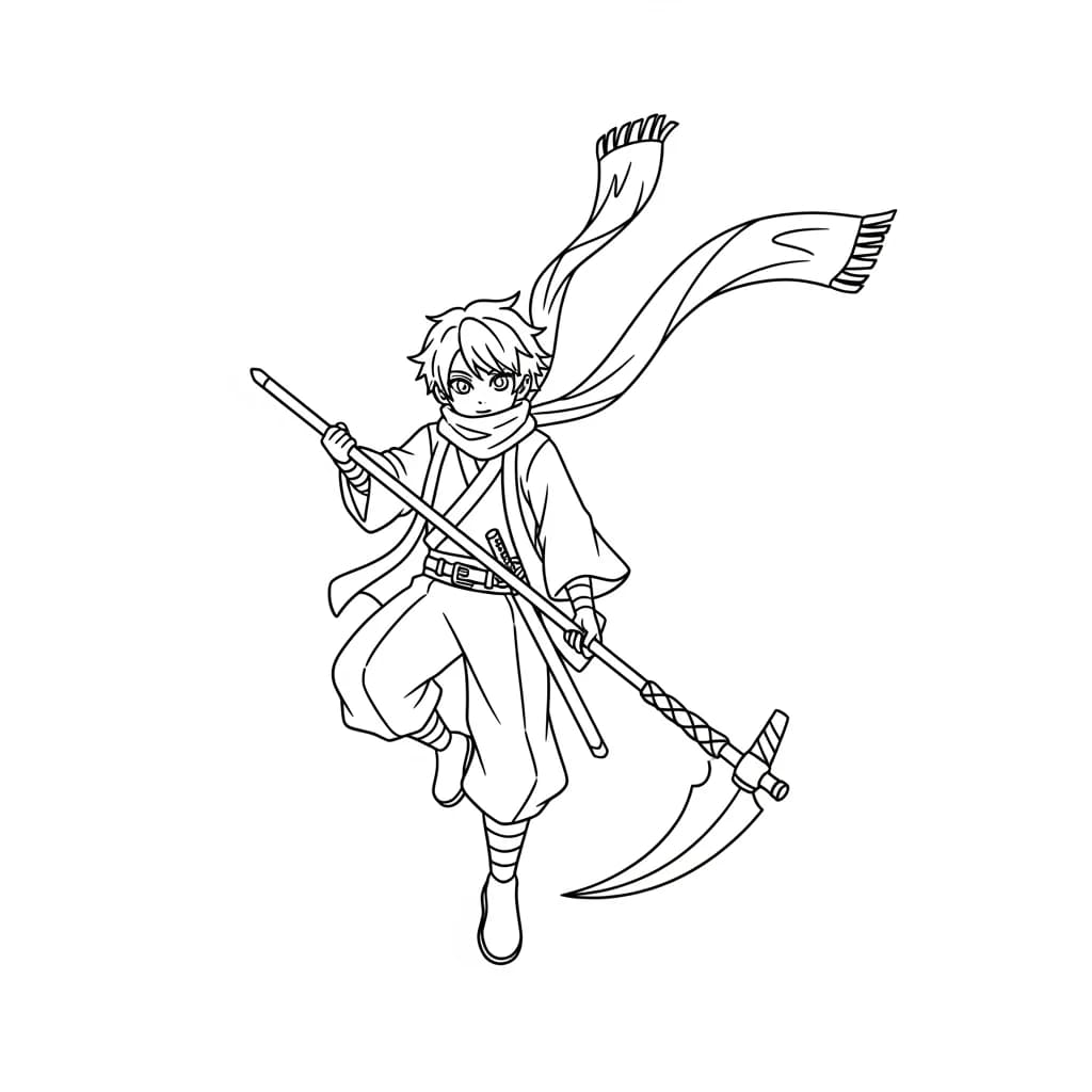 Desenho do personagem Kpop Demon Hunters para colorir