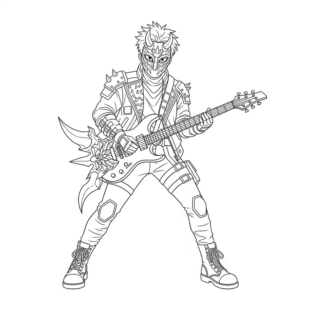 Desenho do personagem Kpop Demon Hunters para colorir