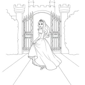 Desenhos para Colorir de Princesas