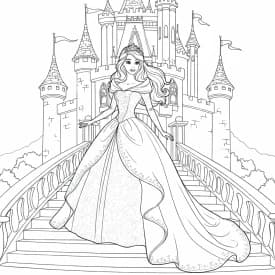 Desenhos para Colorir de Princesas