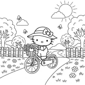 Desenhos da Hello Kitty para Imprimir e Colorir