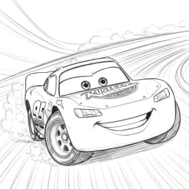 Relâmpago McQueen para colorir — Desenhos incríveis da série Carros Relâmpago McQueen para colorir — Desenhos incríveis da série Carros