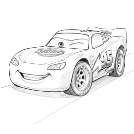 Relâmpago McQueen para colorir — Desenhos incríveis da série Carros Relâmpago McQueen para colorir — Desenhos incríveis da série Carros