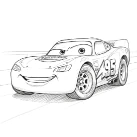 Relâmpago McQueen para colorir — Desenhos incríveis da série Carros Relâmpago McQueen para colorir — Desenhos incríveis da série Carros