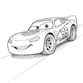 Relâmpago McQueen para colorir — Desenhos incríveis da série Carros Relâmpago McQueen para colorir — Desenhos incríveis da série Carros