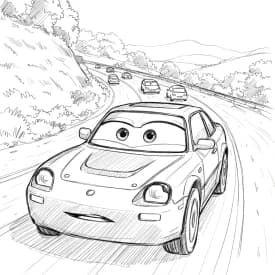 Relâmpago McQueen para colorir — Desenhos incríveis da série Carros Relâmpago McQueen para colorir — Desenhos incríveis da série Carros