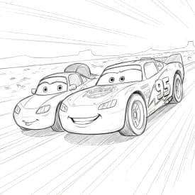 Relâmpago McQueen para colorir — Desenhos incríveis da série Carros Relâmpago McQueen para colorir — Desenhos incríveis da série Carros