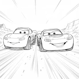 Relâmpago McQueen para colorir — Desenhos incríveis da série Carros Relâmpago McQueen para colorir — Desenhos incríveis da série Carros