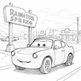 Relâmpago McQueen para colorir — Desenhos incríveis da série Carros Relâmpago McQueen para colorir — Desenhos incríveis da série Carros