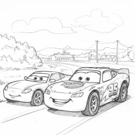 Relâmpago McQueen para colorir — Desenhos incríveis da série Carros Relâmpago McQueen para colorir — Desenhos incríveis da série Carros