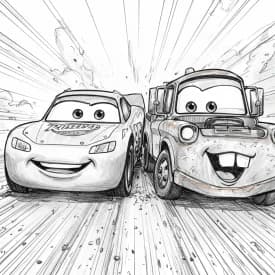 Relâmpago McQueen para colorir — Desenhos incríveis da série Carros Relâmpago McQueen para colorir — Desenhos incríveis da série Carros