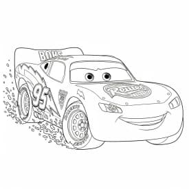 Relâmpago McQueen para colorir — Desenhos incríveis da série Carros Relâmpago McQueen para colorir — Desenhos incríveis da série Carros