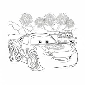 Relâmpago McQueen para colorir — Desenhos incríveis da série Carros Relâmpago McQueen para colorir — Desenhos incríveis da série Carros