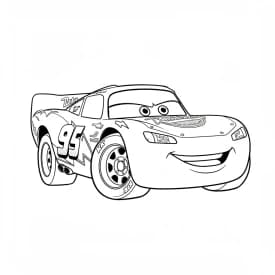 Relâmpago McQueen para colorir — Desenhos incríveis da série Carros Relâmpago McQueen para colorir — Desenhos incríveis da série Carros