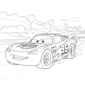 Relâmpago McQueen para colorir — Desenhos incríveis da série Carros Relâmpago McQueen para colorir — Desenhos incríveis da série Carros