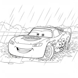 Relâmpago McQueen para colorir — Desenhos incríveis da série Carros Relâmpago McQueen para colorir — Desenhos incríveis da série Carros