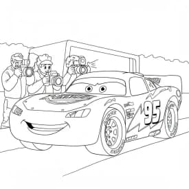 Relâmpago McQueen para colorir — Desenhos incríveis da série Carros Relâmpago McQueen para colorir — Desenhos incríveis da série Carros
