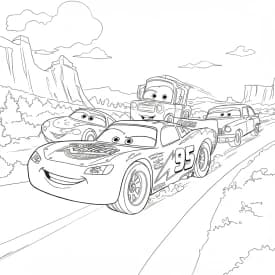 Relâmpago McQueen para colorir — Desenhos incríveis da série Carros Relâmpago McQueen para colorir — Desenhos incríveis da série Carros