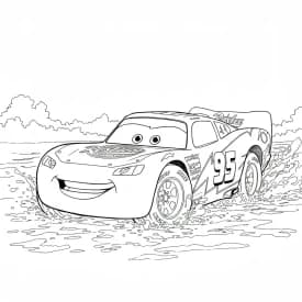 Relâmpago McQueen para colorir — Desenhos incríveis da série Carros Relâmpago McQueen para colorir — Desenhos incríveis da série Carros