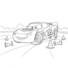 Relâmpago McQueen para colorir — Desenhos incríveis da série Carros Relâmpago McQueen para colorir — Desenhos incríveis da série Carros
