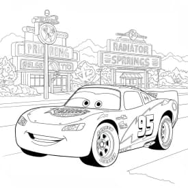 Relâmpago McQueen para colorir — Desenhos incríveis da série Carros Relâmpago McQueen para colorir — Desenhos incríveis da série Carros