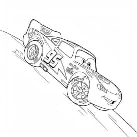 Relâmpago McQueen para colorir — Desenhos incríveis da série Carros Relâmpago McQueen para colorir — Desenhos incríveis da série Carros