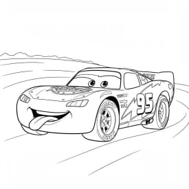 Relâmpago McQueen para colorir — Desenhos incríveis da série Carros Relâmpago McQueen para colorir — Desenhos incríveis da série Carros