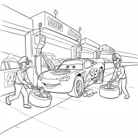 Relâmpago McQueen para colorir — Desenhos incríveis da série Carros Relâmpago McQueen para colorir — Desenhos incríveis da série Carros