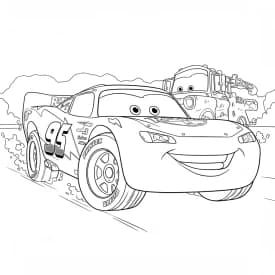 Relâmpago McQueen para colorir — Desenhos incríveis da série Carros