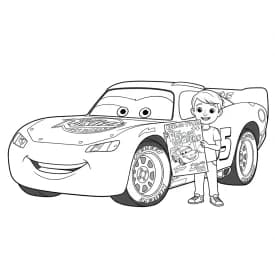 Relâmpago McQueen para colorir — Desenhos incríveis da série Carros Relâmpago McQueen para colorir — Desenhos incríveis da série Carros