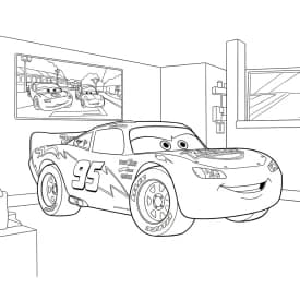 Relâmpago McQueen para colorir — Desenhos incríveis da série Carros Relâmpago McQueen para colorir — Desenhos incríveis da série Carros