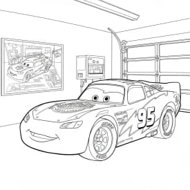 Relâmpago McQueen para colorir — Desenhos incríveis da série Carros Relâmpago McQueen para colorir — Desenhos incríveis da série Carros