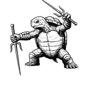 Desenhos das Tartarugas Ninja para Imprimir e Colorir