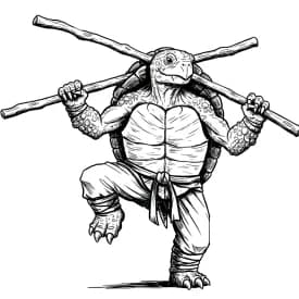 Desenhos das Tartarugas Ninja para Imprimir e Colorir